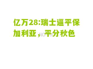 亿万28:瑞士逼平保加利亚，平分秋色